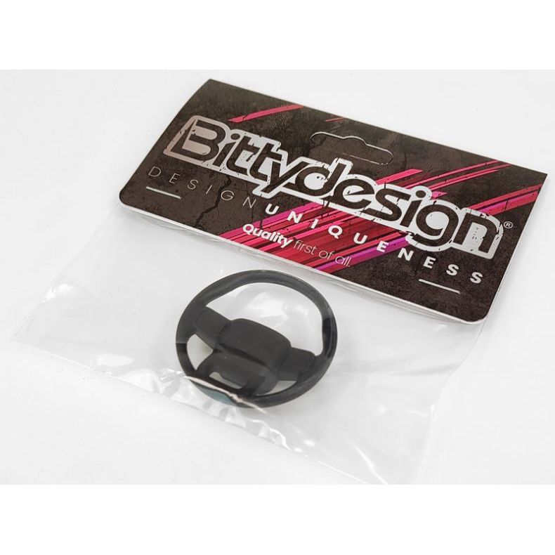 BITTYDESIGN 1/10 Rock1 Steering Wheel for Rock Crawler Interior Cockpit