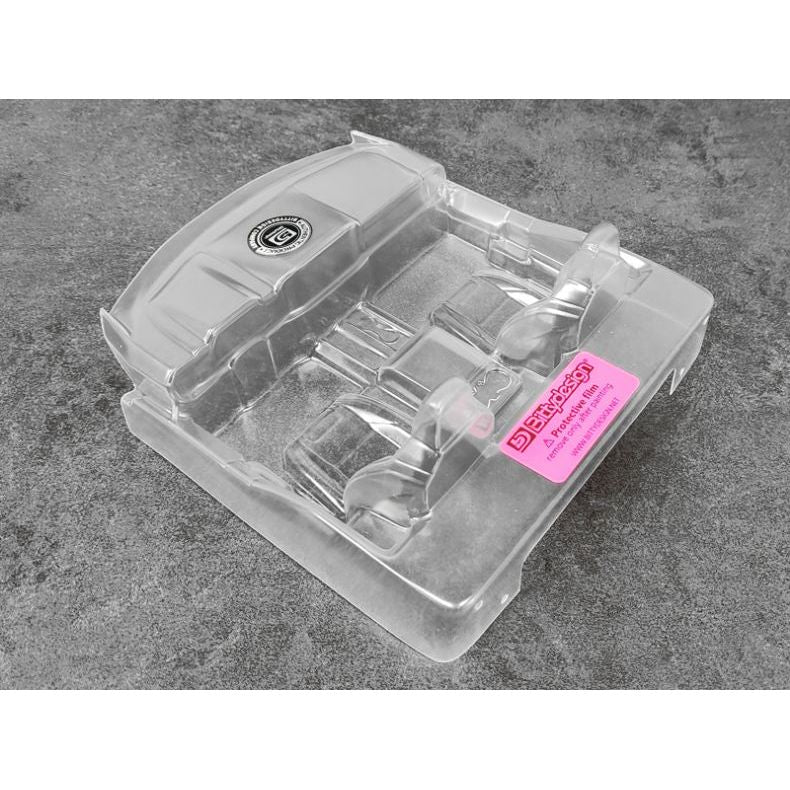 BITTYDESIGN 1/10 Rock1 Clear Interior for Rock Crawler Body, Pre-Cut