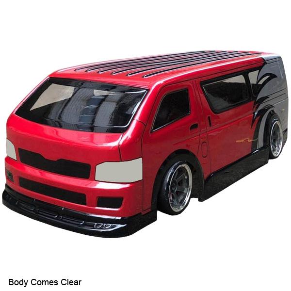 BODYWORX Body Hiace Van 1/10th 190mm Clear Body