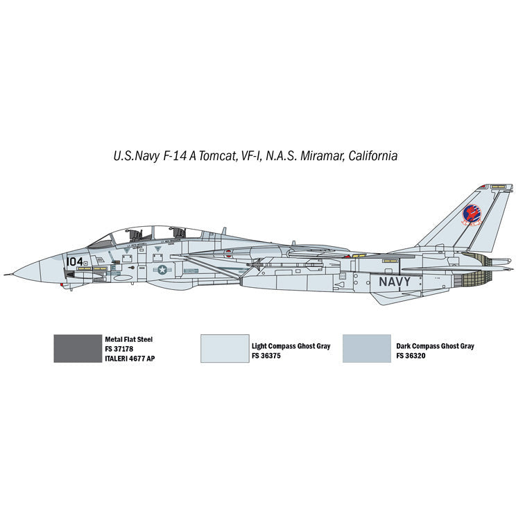 ITALERI 1/72 US Navy Fighter Weapons School "Top Gun" F-14A