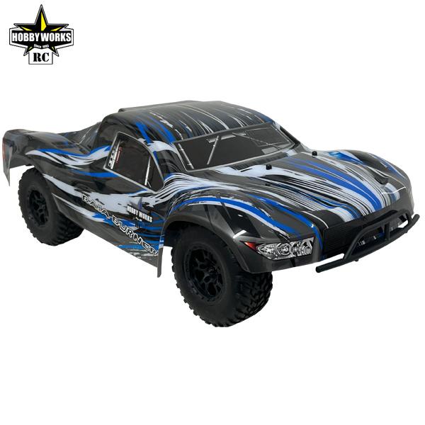 HOBBY WORKS RC Baja Burner V2 2wd SC Truck Blue 1/10th RTR