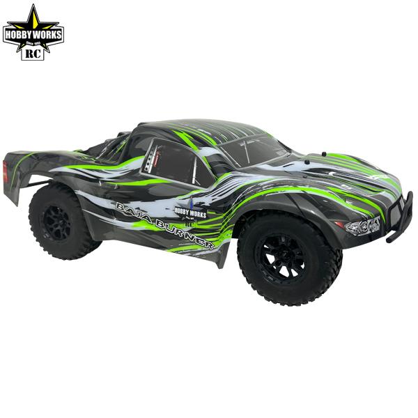 HOBBY WORKS RC Baja Burner V2 2WD SC Truck Green 1/10th RTR