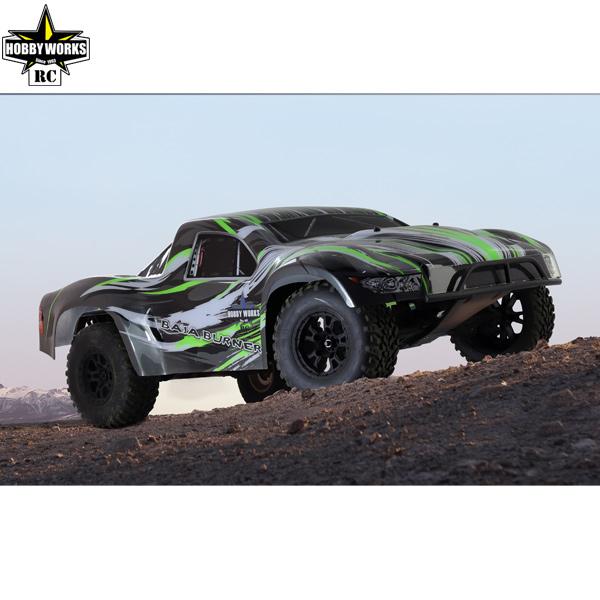 HOBBY WORKS RC Baja Burner V2 2WD SC Truck Green 1/10th RTR