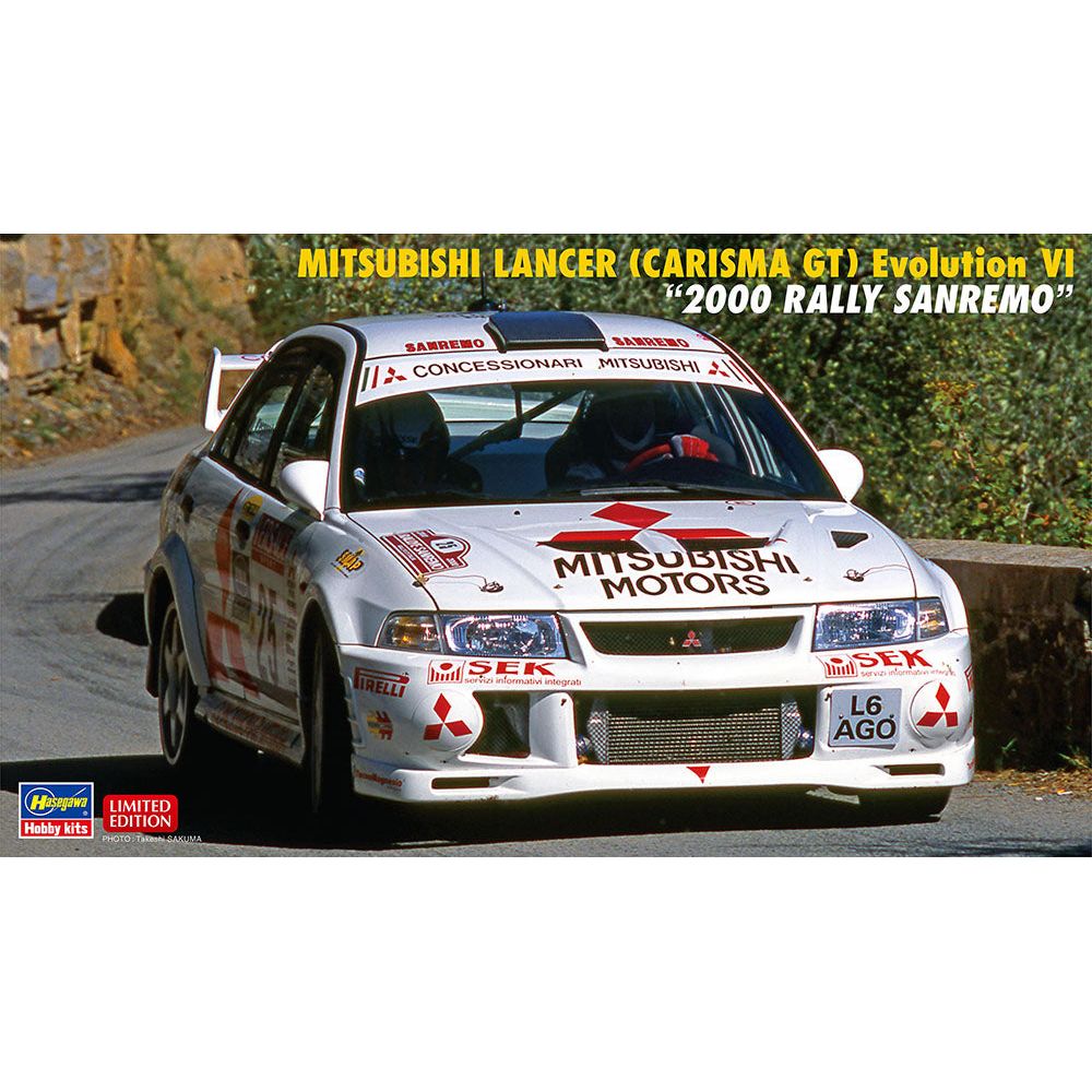 HASEGAWA MITSUBISHI LANCER (CARISMA GT) Evolution VI "2000 RALLY SANREMO"