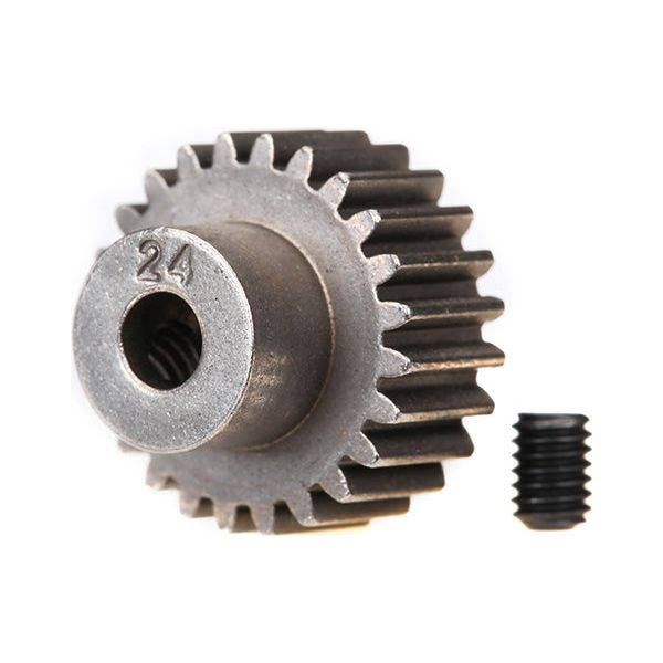 TRAXXAS Gear, 24-T Pinion (48-P) (fits 3mm Shaft)/ Set Screw (2424)