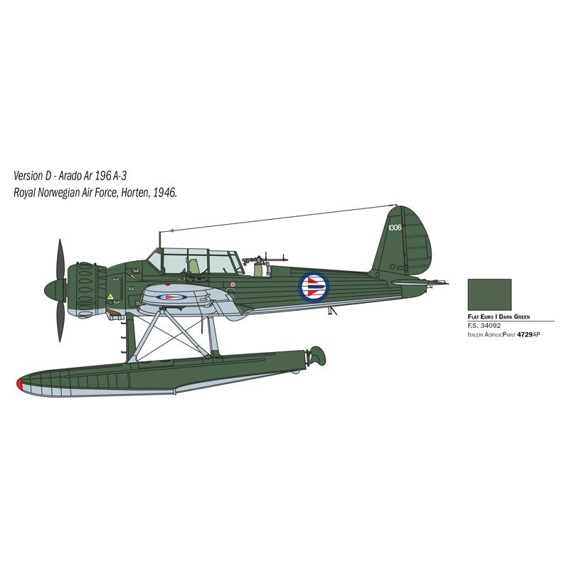 ITALERI 1/48 Arado AR 196 A-3