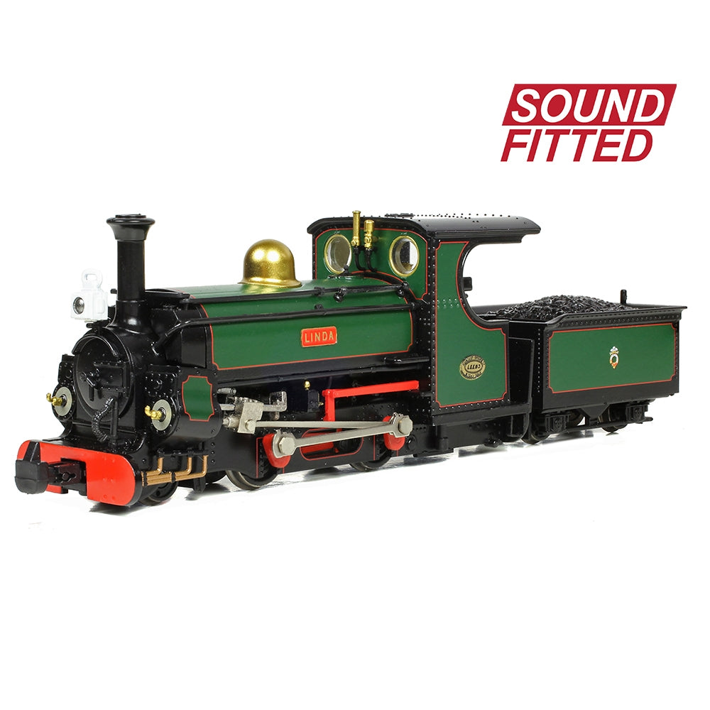 BACHMANN NARROW GAUGE OO9 Penrhyn Mainline Hunslet 2-4-0STT 'Linda' Ffestiniog Railway Green Sound Fitted