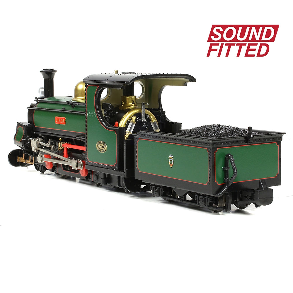 BACHMANN NARROW GAUGE OO9 Penrhyn Mainline Hunslet 2-4-0STT 'Linda' Ffestiniog Railway Green Sound Fitted