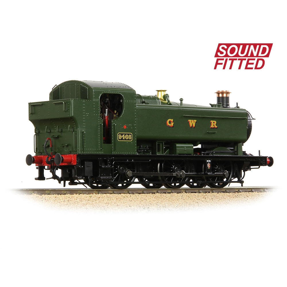 BRANCHLINE OO GWR 94XX Pannier Tank 9466 GWR Green (GWR) Sound Fitted