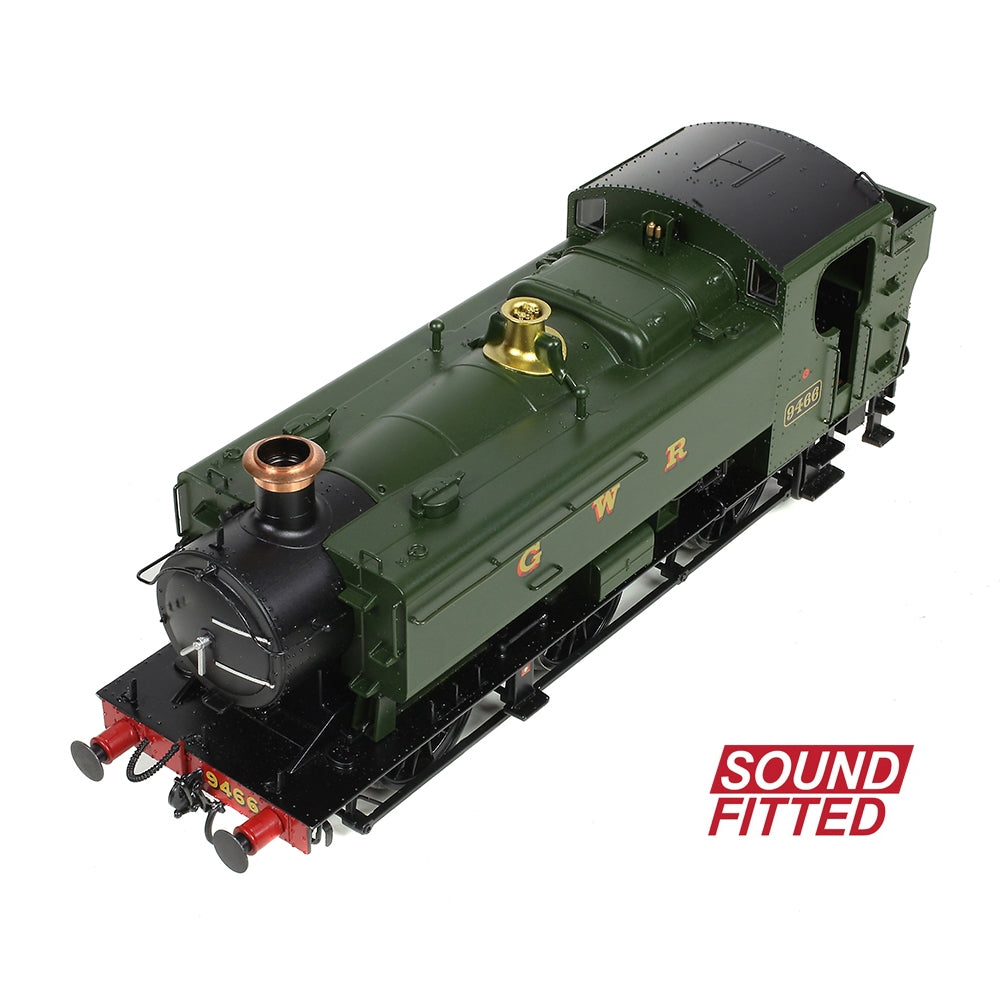 BRANCHLINE OO GWR 94XX Pannier Tank 9466 GWR Green (GWR) Sound Fitted