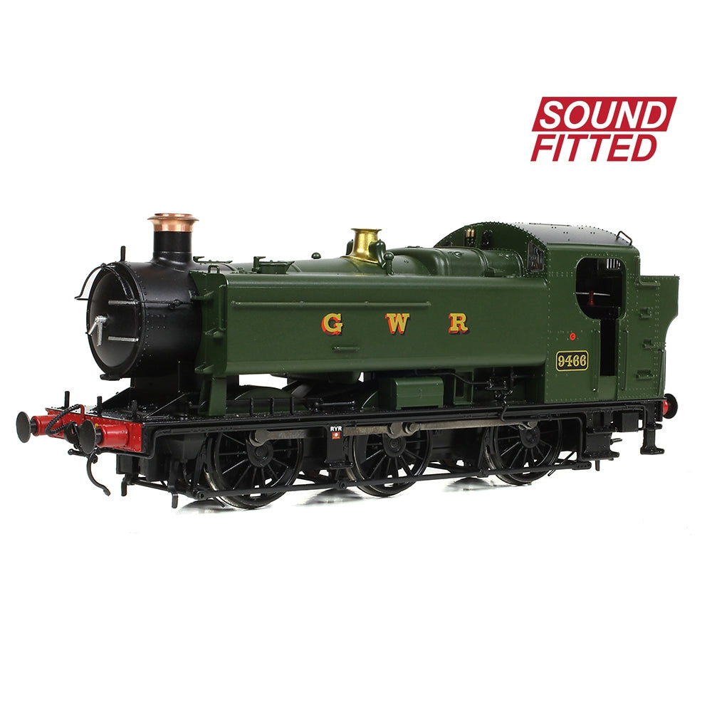 BRANCHLINE OO GWR 94XX Pannier Tank 9466 GWR Green (GWR) Sound Fitted