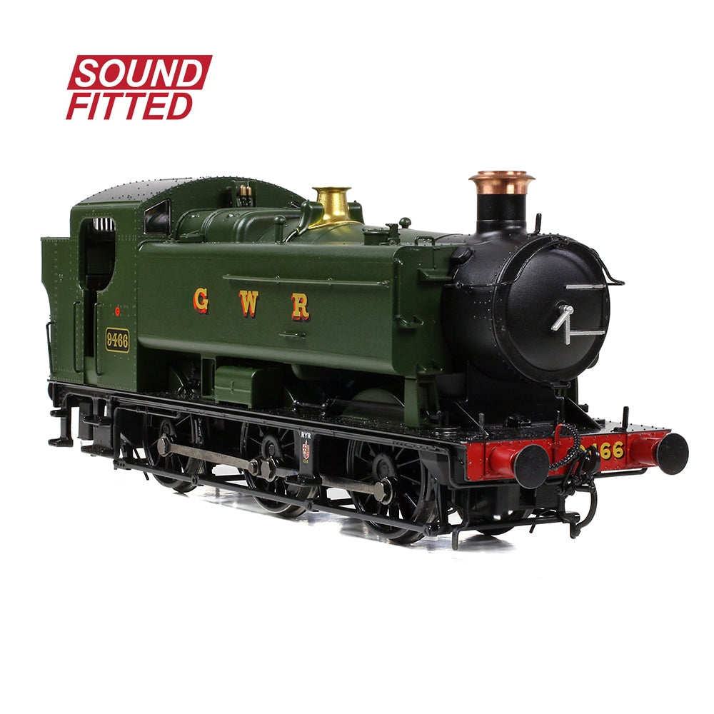 BRANCHLINE OO GWR 94XX Pannier Tank 9466 GWR Green (GWR) Sound Fitted