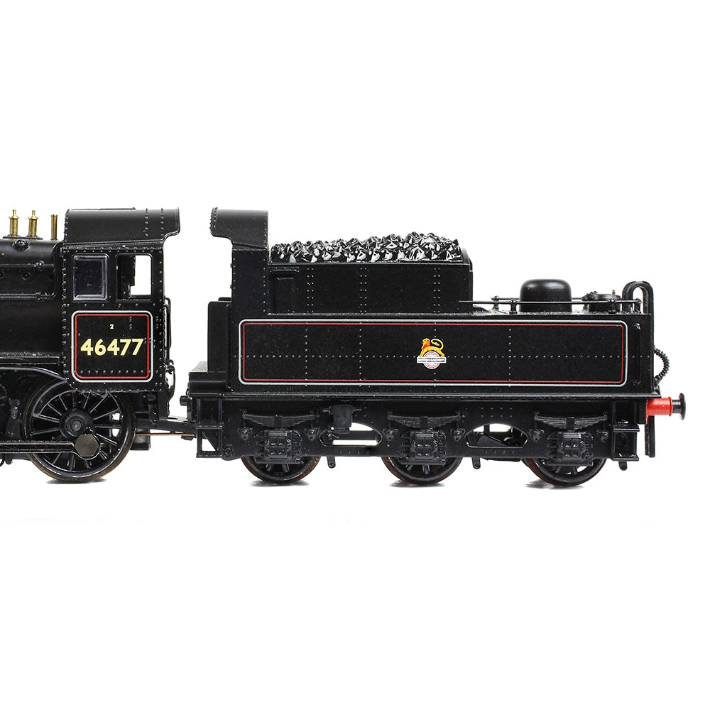 GRAHAM FARISH N LMS Ivatt 2MT 46477 BR Lined Black (Early Emblem)