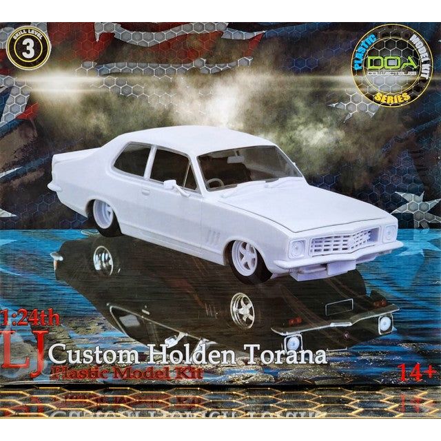 DDA COLLECTIBLES 1/24 Plastic Kit LJ Torana V8 Custom Sealed Body Opening Bonnet w/Engine