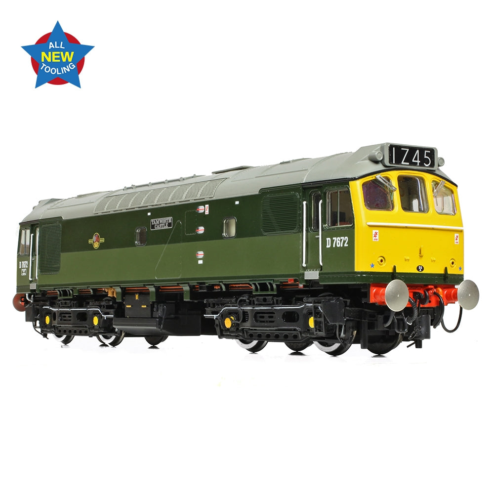 BRANCHLINE Class 25/3 D7672 'Tamworth Castle' BR Two-Tone Green (Full Yell. Ends)