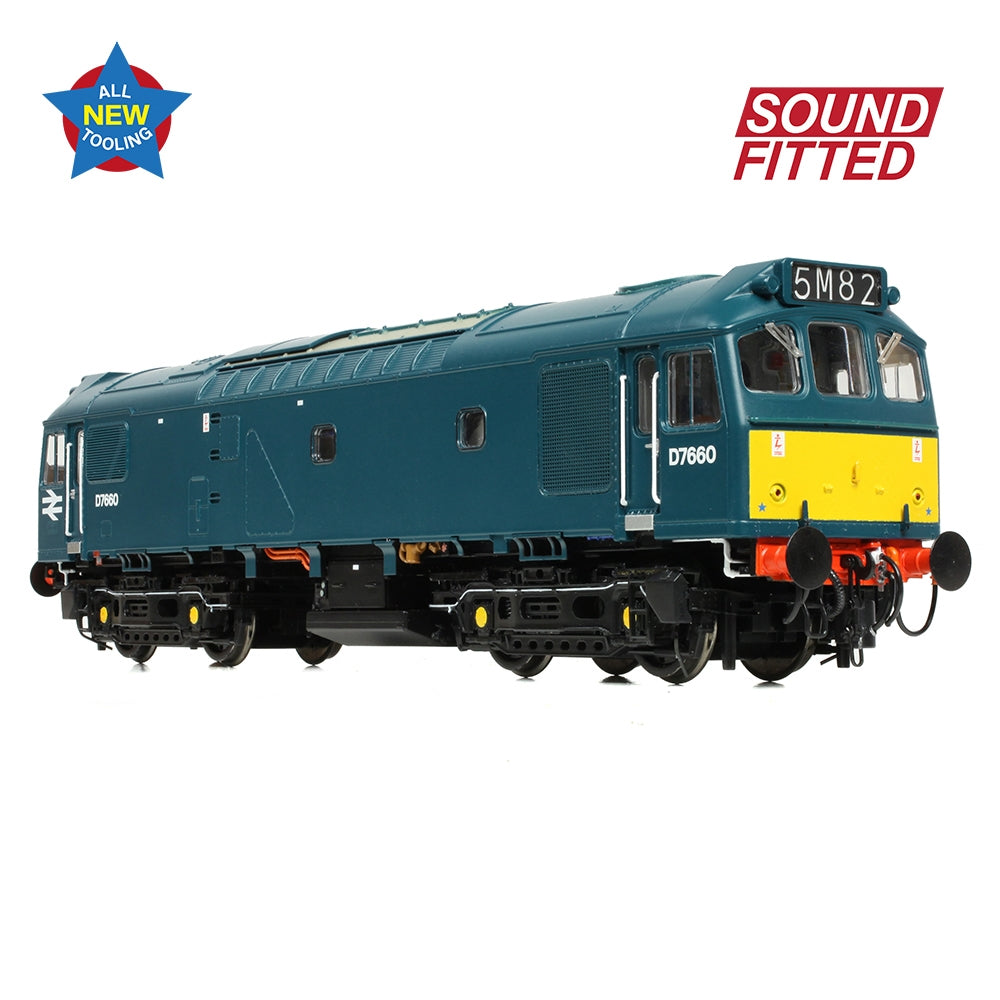 BRANCHLINE Class 25/3 D7660 BR Blue (Small Yellow Panels)