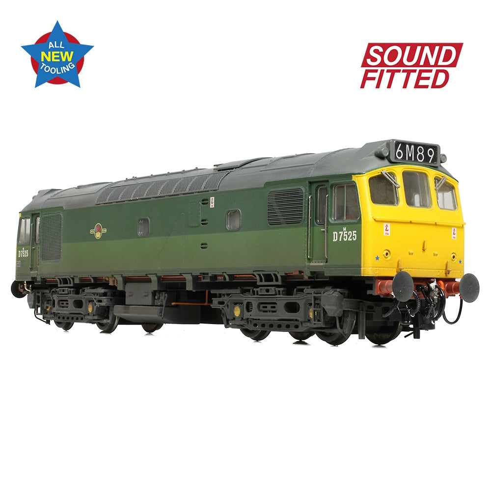 BRANCHLINE Class 25/2 D7525 BR Two-Tone Green (Full Yellow Ends) [W]