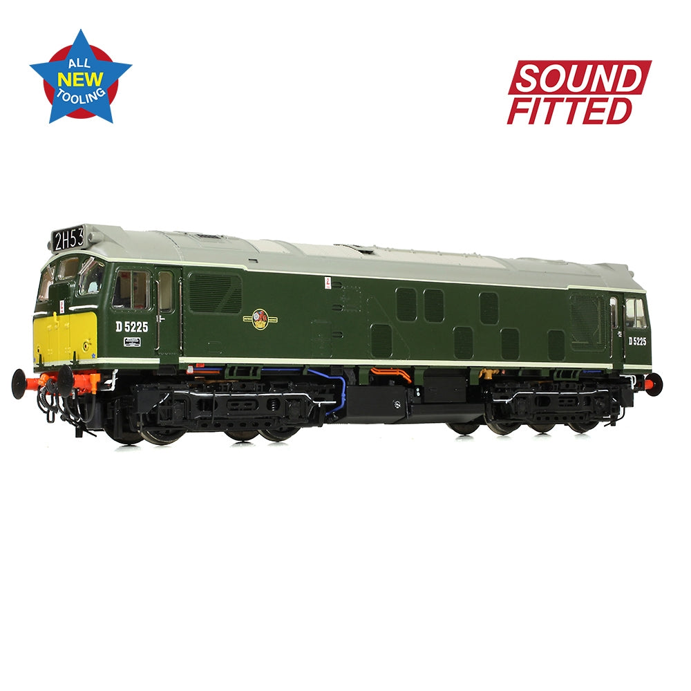 BRANCHLINE Class 25/1 D5225 BR Green (Small Yellow Panels)