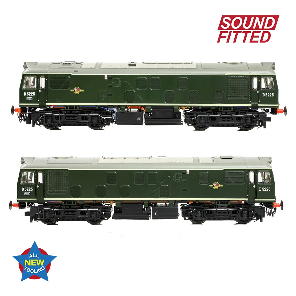 BRANCHLINE Class 25/1 D5225 BR Green (Small Yellow Panels)