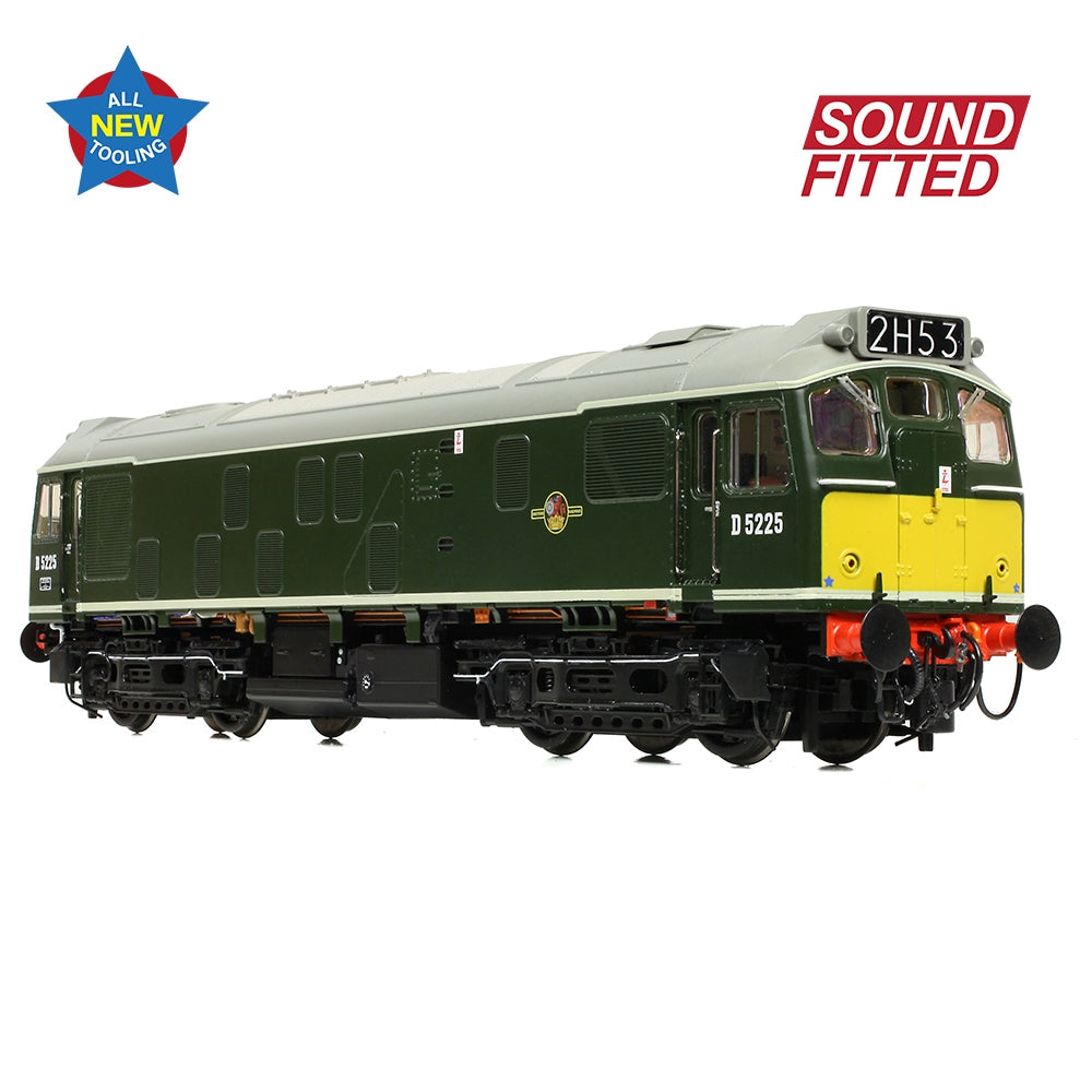 BRANCHLINE Class 25/1 D5225 BR Green (Small Yellow Panels)