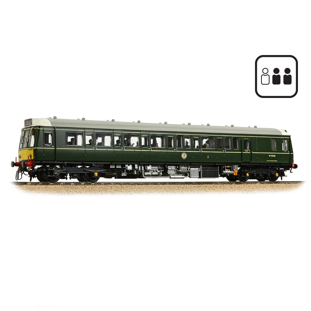 BRANCHLINE Class 121 Single-Car DMU W55028 BR Green (Small Yellow Panels) [PF]