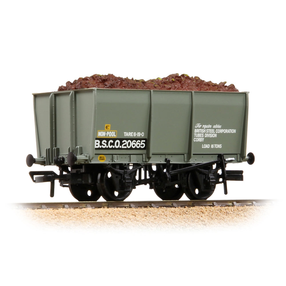 BRANCHLINE 16T Steel Slope-Sided Tippler Mineral Wagon BSC Grey [WL]