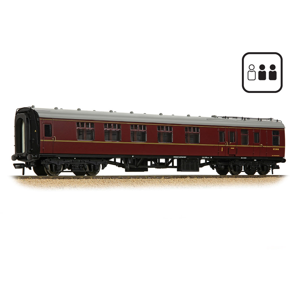 BRANCHLINE BR Mk1 BCK Brake Composite Corridor BR Maroon [PF]