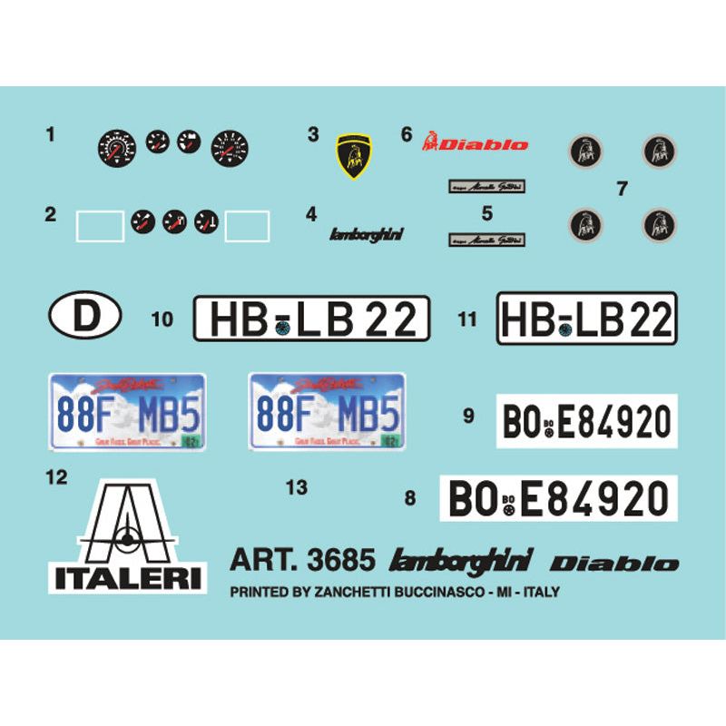 ITALERI 1/24 Lamborghini Diablo