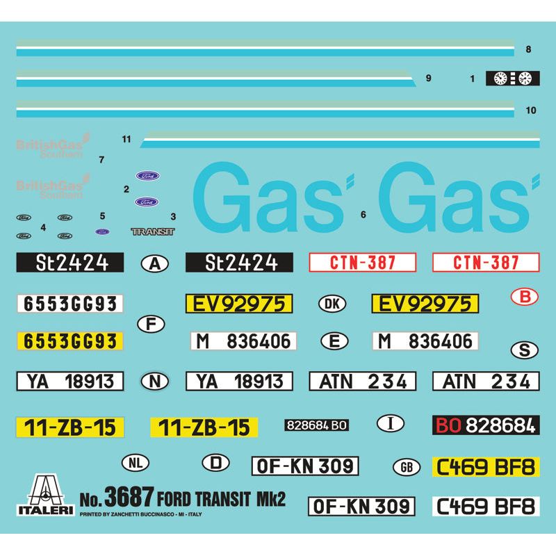 ITALERI 1/24 Ford Transit Mk.2