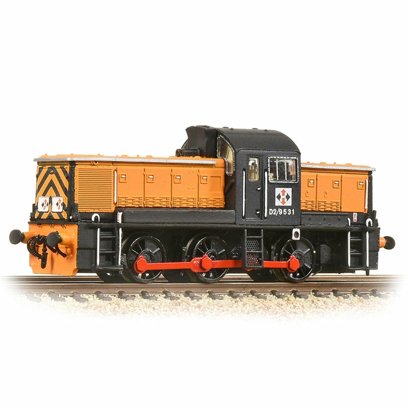 GRAHAM FARISH N Class 14 D2/9531 NCB British Oak Orange & Bla