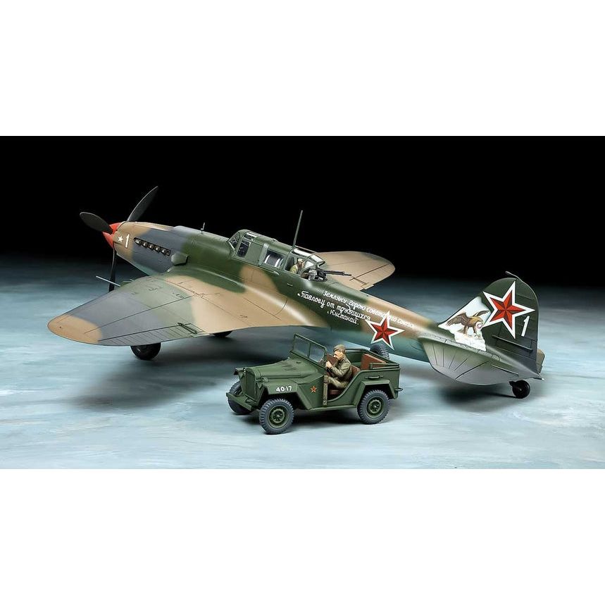 TAMIYA 1/48 Ilyuyshin Il-2 Shturmovik & Gaz 67B Set