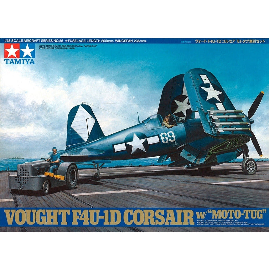 TAMIYA 1/48 Vought F4U-1D Corsair with "Moto-Tug"