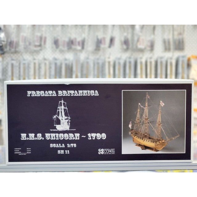 COREL 1/75 HMS Unicorn 18th Century Frigate