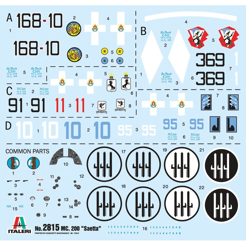 ITALERI 1/48 Macchi MC 200 Saetta