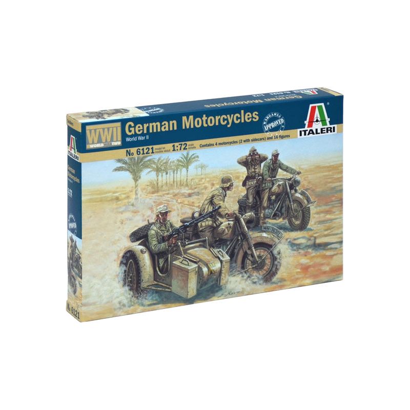 ITALERI 1/72 WWII German Motorcycles