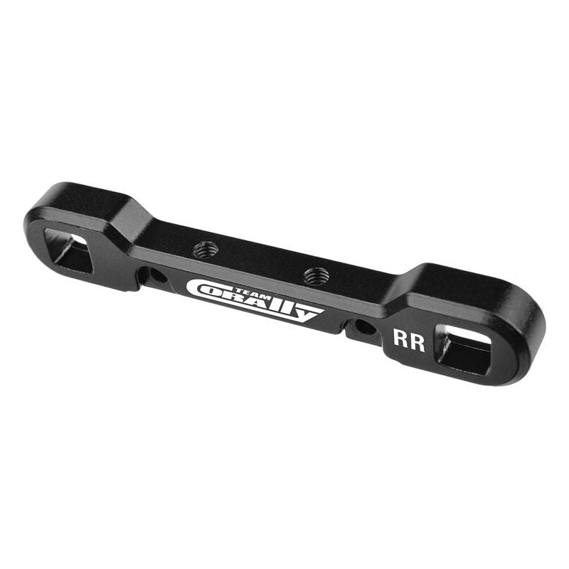 TEAM CORALLY Suspension Arm Mount HD, Re-Fr 8mm Aluminium, Black (1)