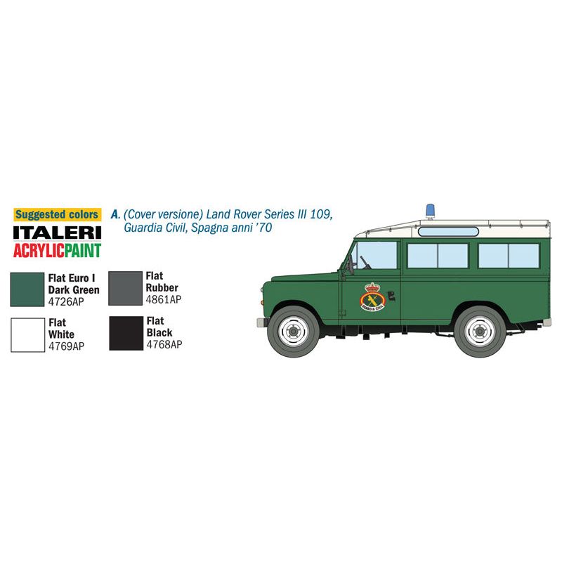 ITALERI 1/35 Land Rover Series III 109 "Guardia Civil"