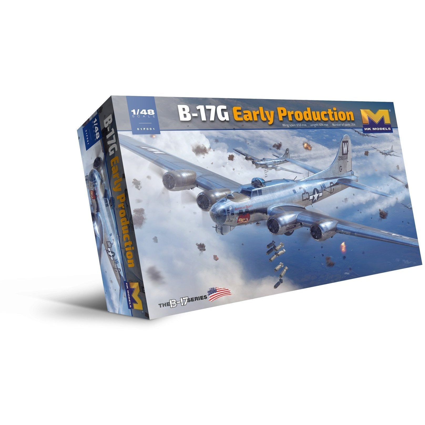 HONG KONG MODELS 1/48 B-17G Flying Fortress Early Production