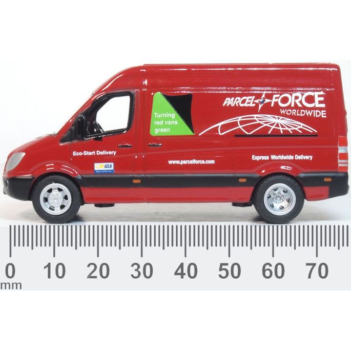 OXFORD 1/76 Parcelforce Mercedes Sprinter