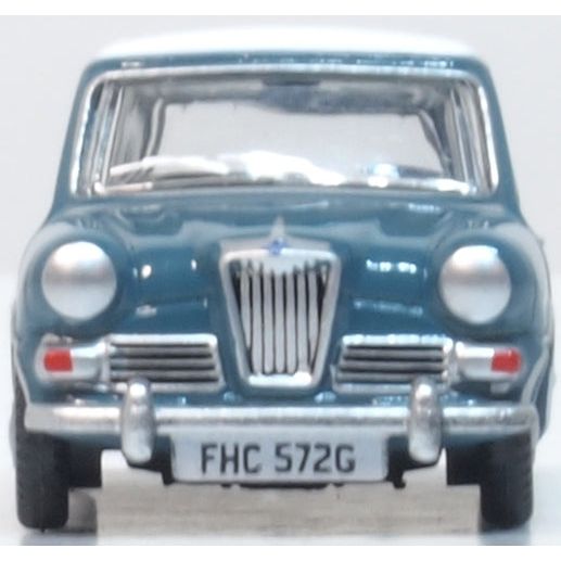 OXFORD 1/76 Riley Elf MkIII Persian Blue Snowberry White