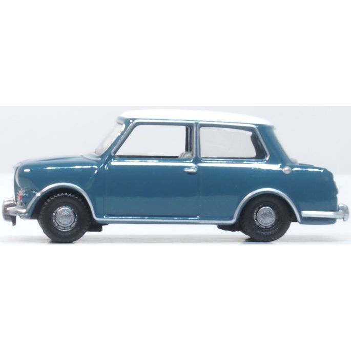 OXFORD 1/76 Riley Elf MkIII Persian Blue Snowberry White