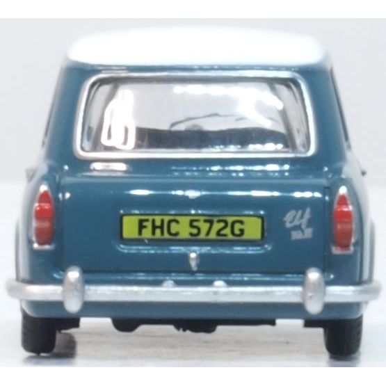 OXFORD 1/76 Riley Elf MkIII Persian Blue Snowberry White