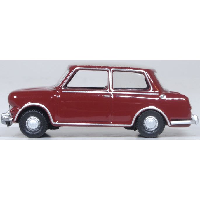 OXFORD 1/76 Riley Elf MkIII Damask Red Whitehall Beige