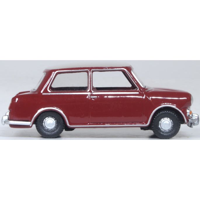 OXFORD 1/76 Riley Elf MkIII Damask Red Whitehall Beige