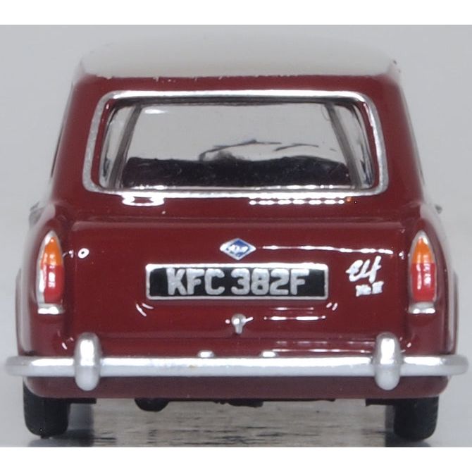 OXFORD 1/76 Riley Elf MkIII Damask Red Whitehall Beige