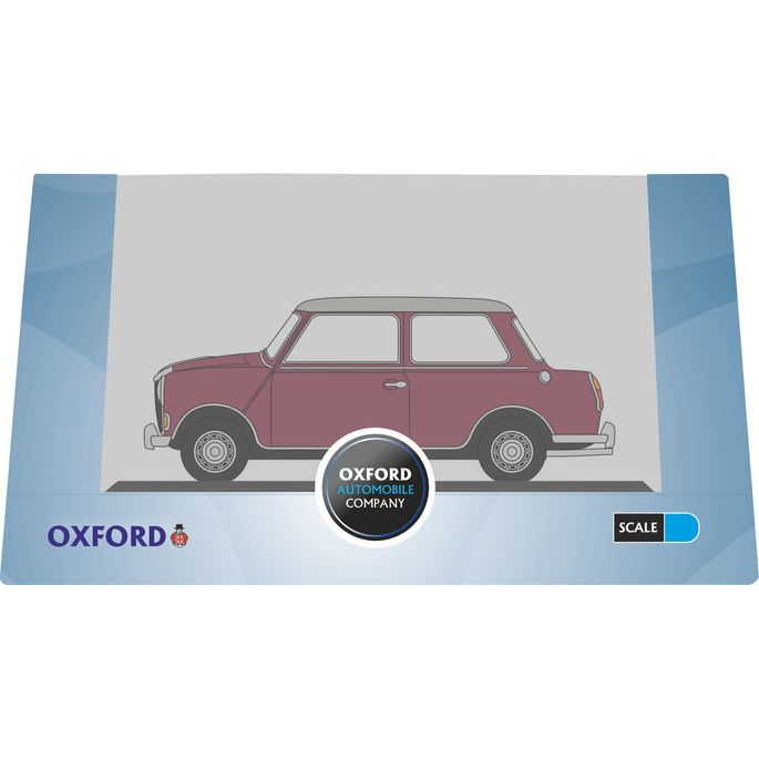 OXFORD 1/76 Riley Elf MkIII Damask Red Whitehall Beige