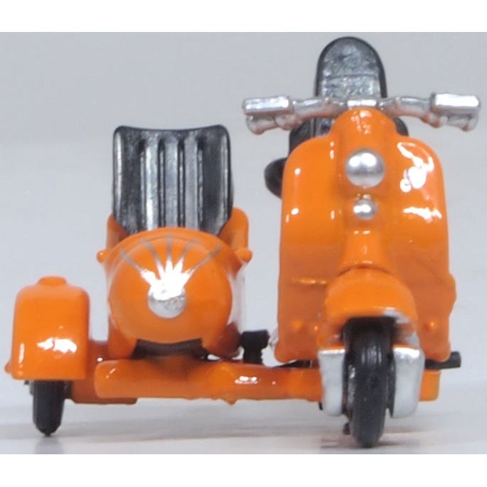 OXFORD 1/76 Scooter and Sidecar Orange