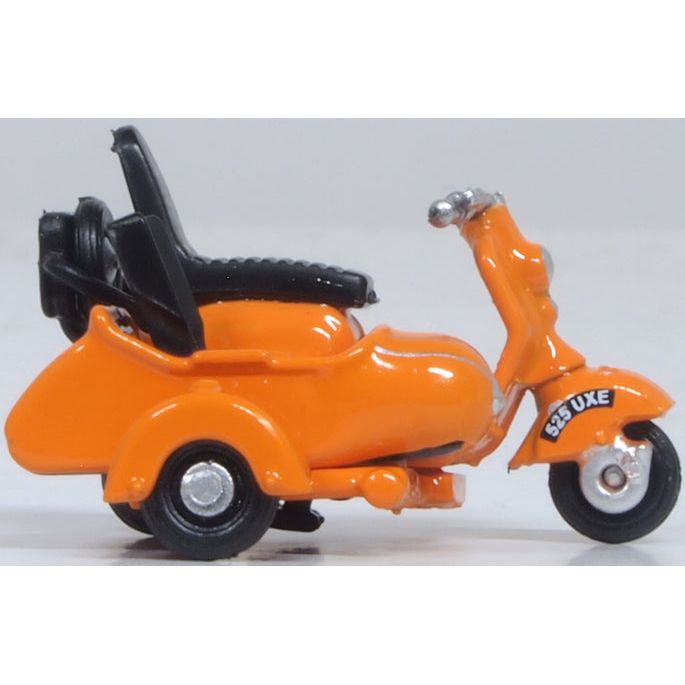 OXFORD 1/76 Scooter and Sidecar Orange