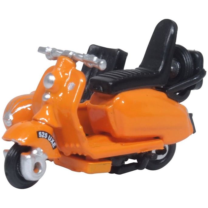 OXFORD 1/76 Scooter and Sidecar Orange