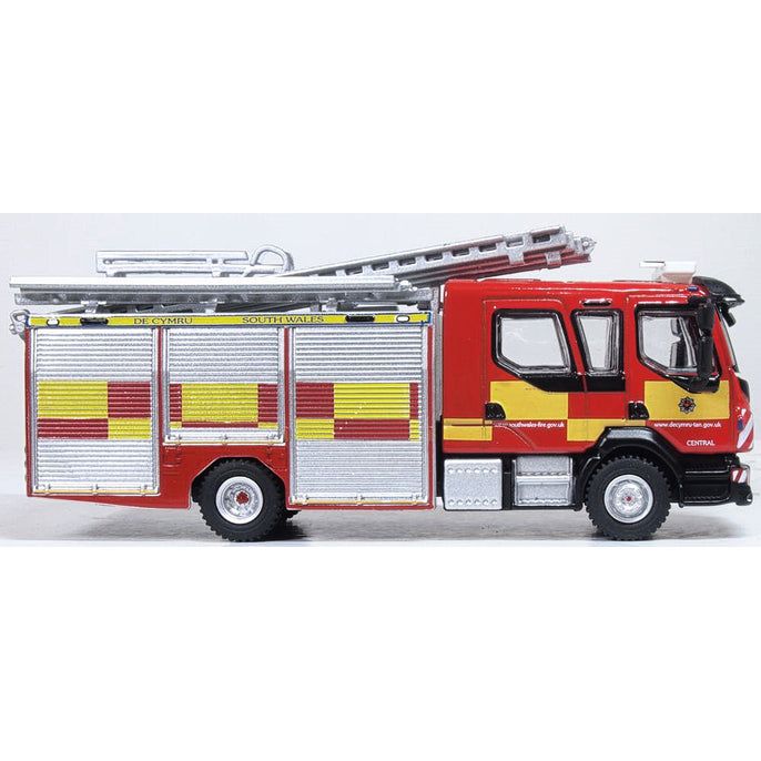 OXFORD 1/76 Volvo FL Emergency One Pump Ladder South Wales Fire Engine